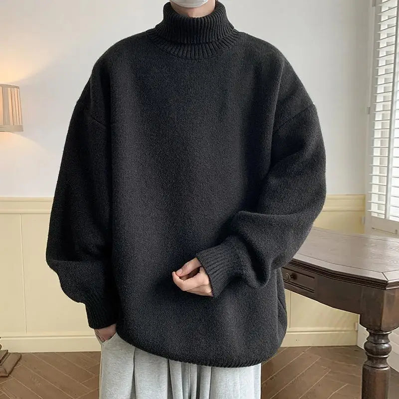 Men's oversized turtleneck sweater