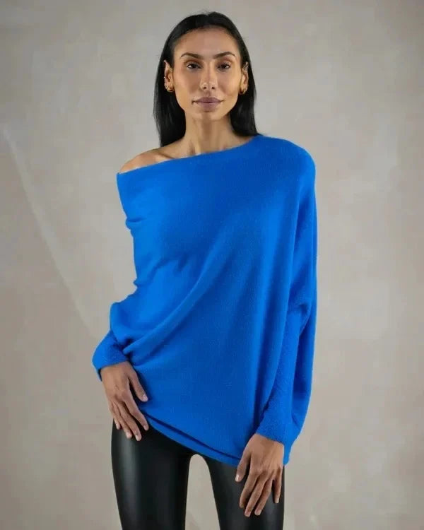 Marce™ - Asymmetric Draped Jumper