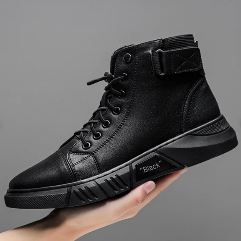 Warm High-Top Leather Steeple