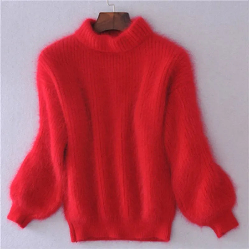 Idalia™ - Vintage Angora Knit Sweater