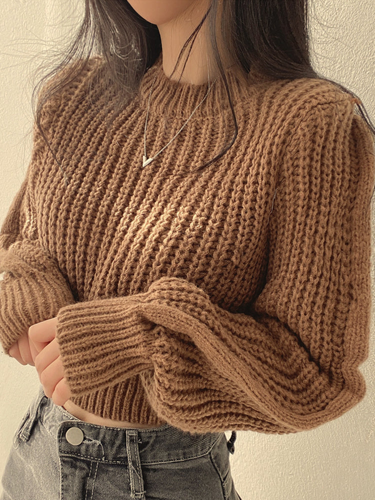 Narumi™ - Knitted Sweater Top