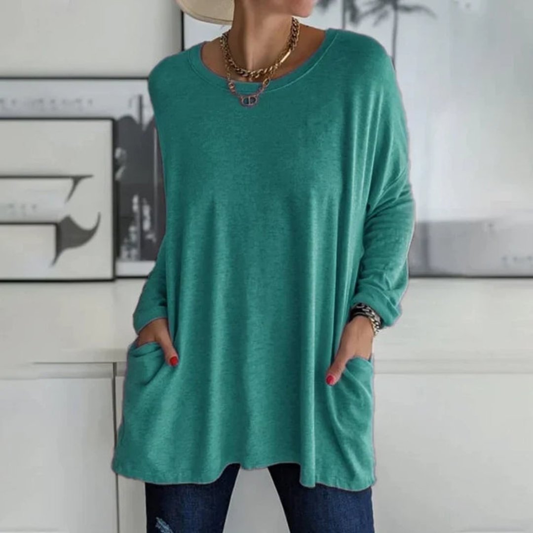 Winda | Round Neck Long Sleeves Sweater for Women