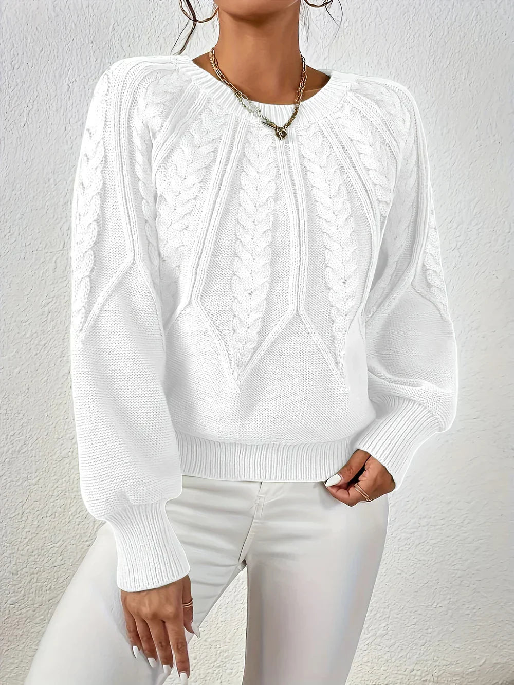 Roxana™ - Crew-neck knitted sweater