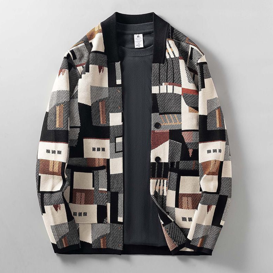 Third | Graphic Cardigan For Men