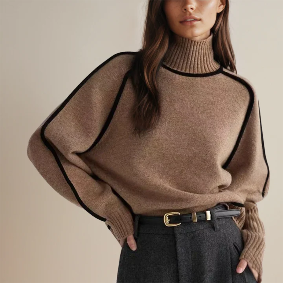 Sophia | Knitted Turtleneck Sweater For Women