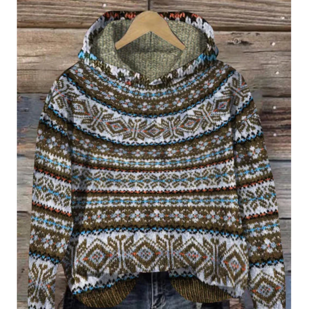 Jaime | Winter Knitted Boho Hoodie For Men