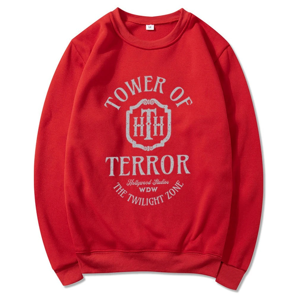 Vintage "Tower of Terror" graphic sweatshirt for cosy days