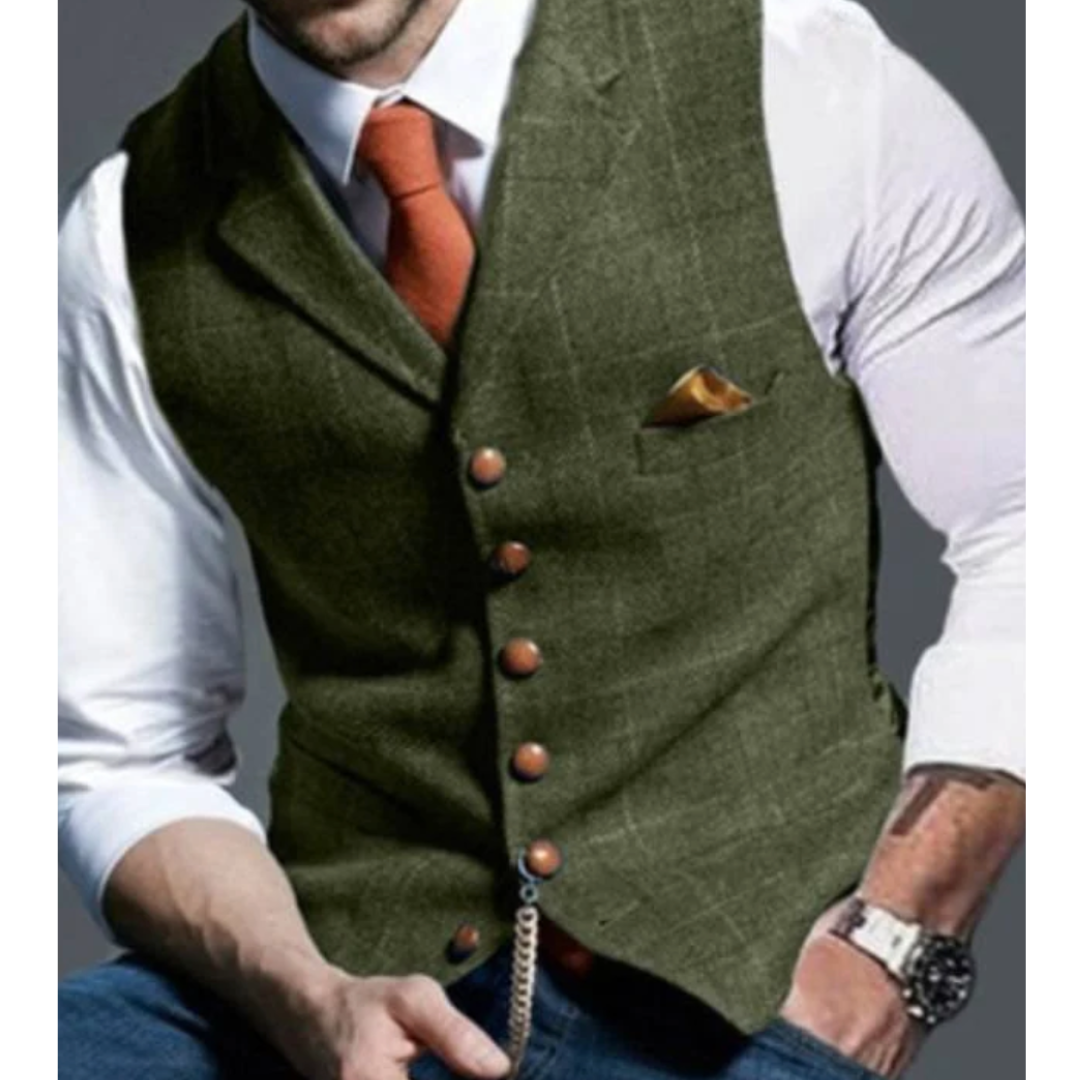 Orry | Sleeveless Button Down Vest For Men