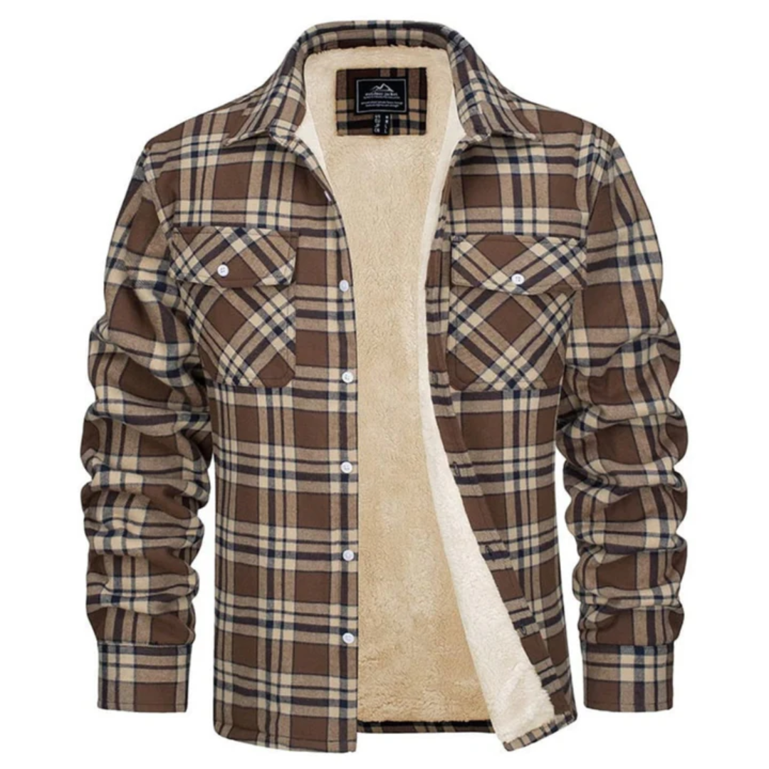 Cedrick | Plaid Long Sleeve Shirt For Men