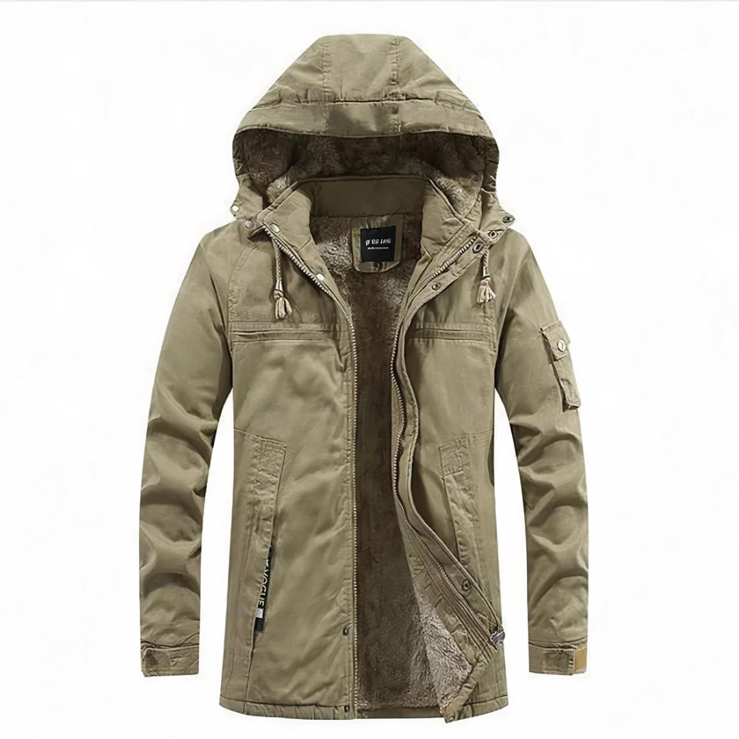 James | Comfortable Winter Coat With Hood For Men