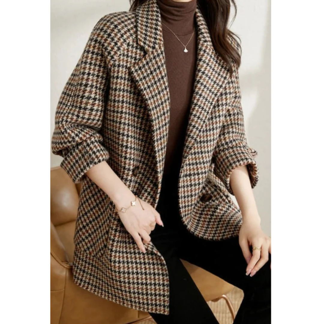 Hattie | Winter Warm Plaid Coat For Women