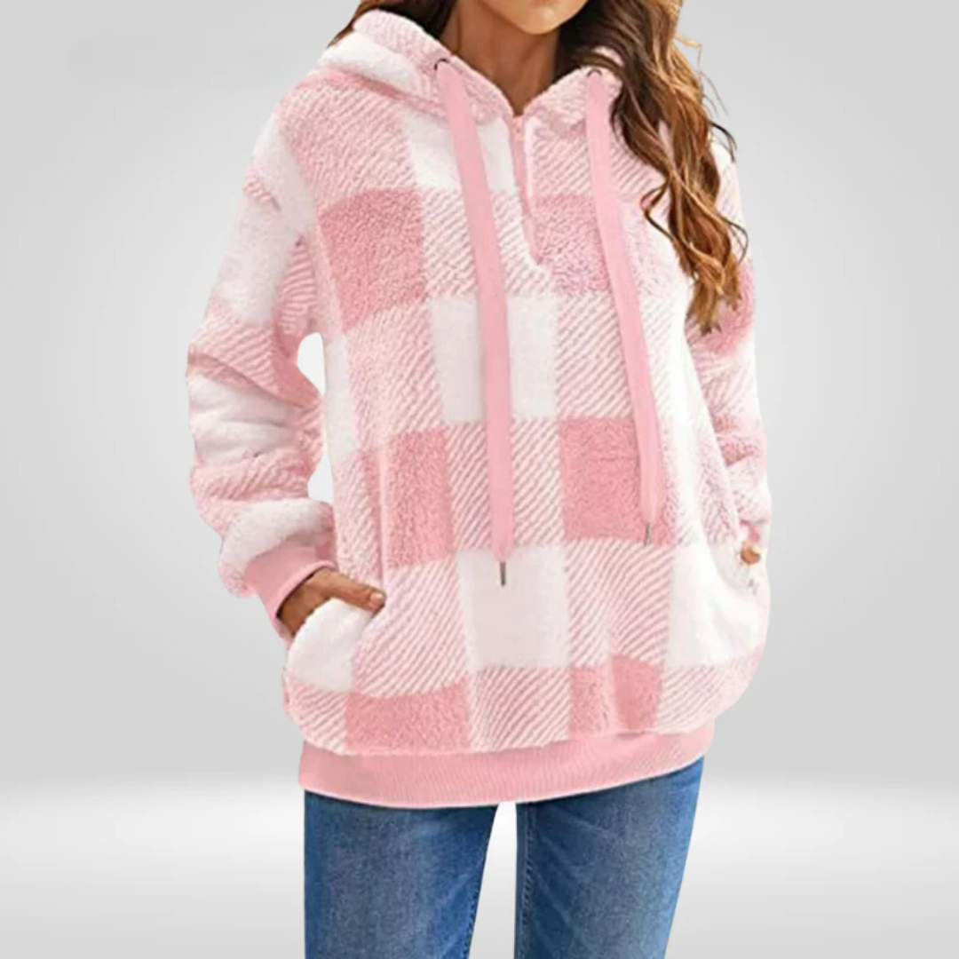 Roxanne | Long Plaid Jacket For Women