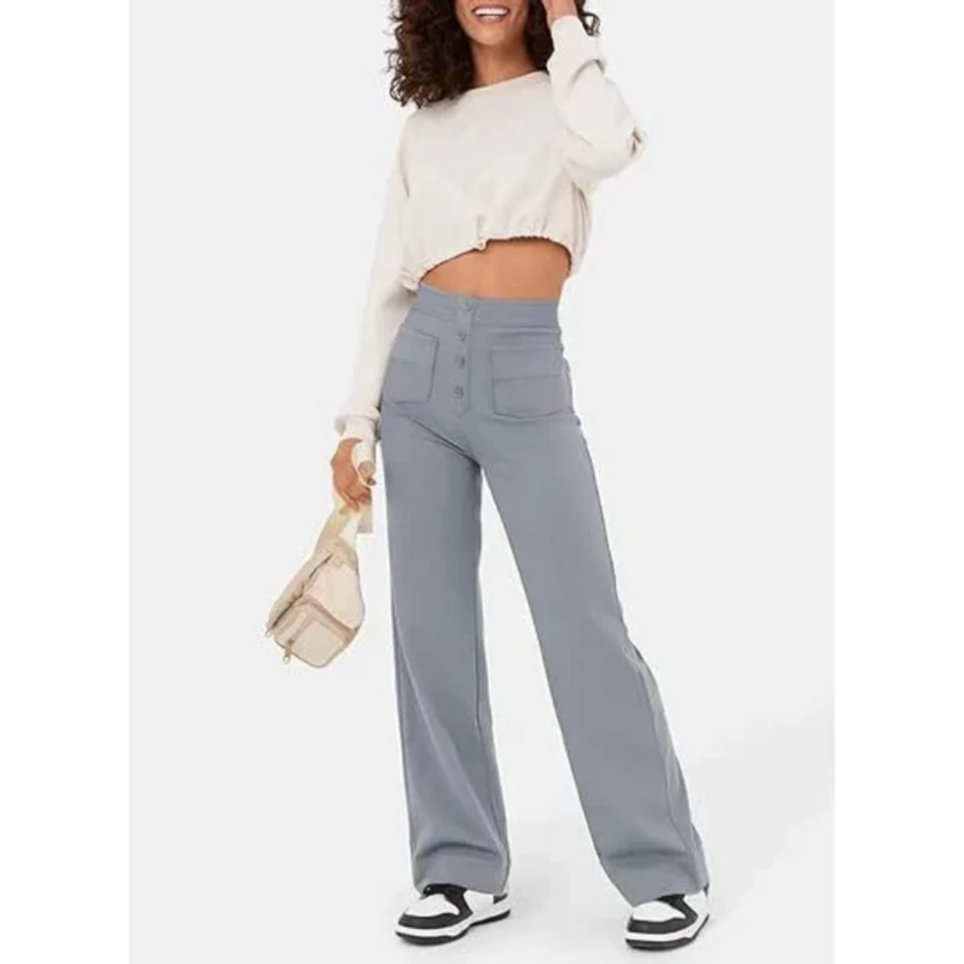 Belle | High Waist Wide Leg Jeans For Women