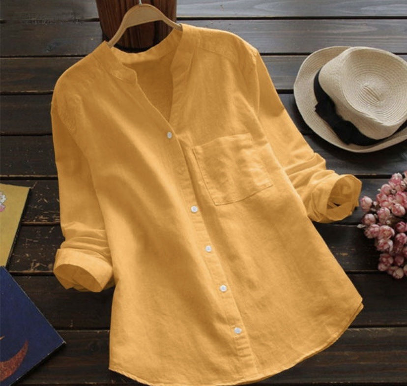 Casual linen and cotton shirt