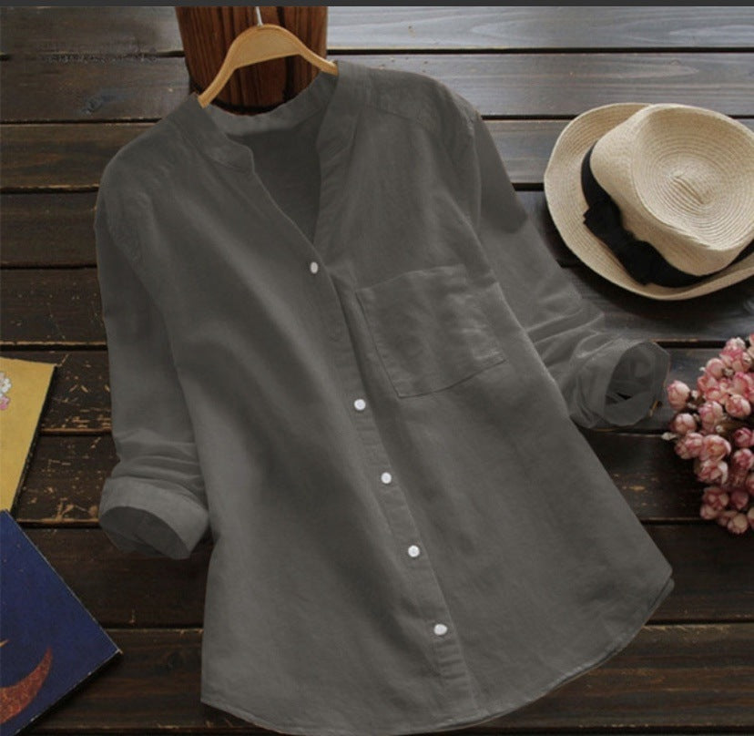 Casual linen and cotton shirt