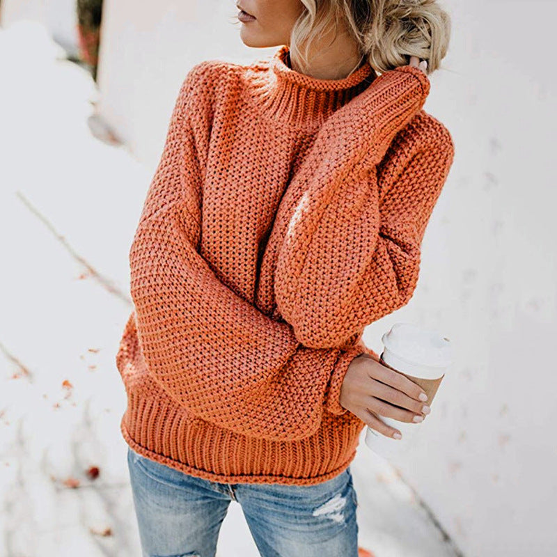 Elegant Mock Neck Jumper for women