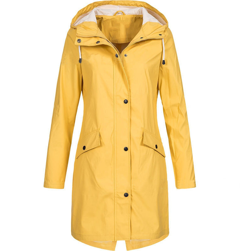 Waterproof trench coat for women