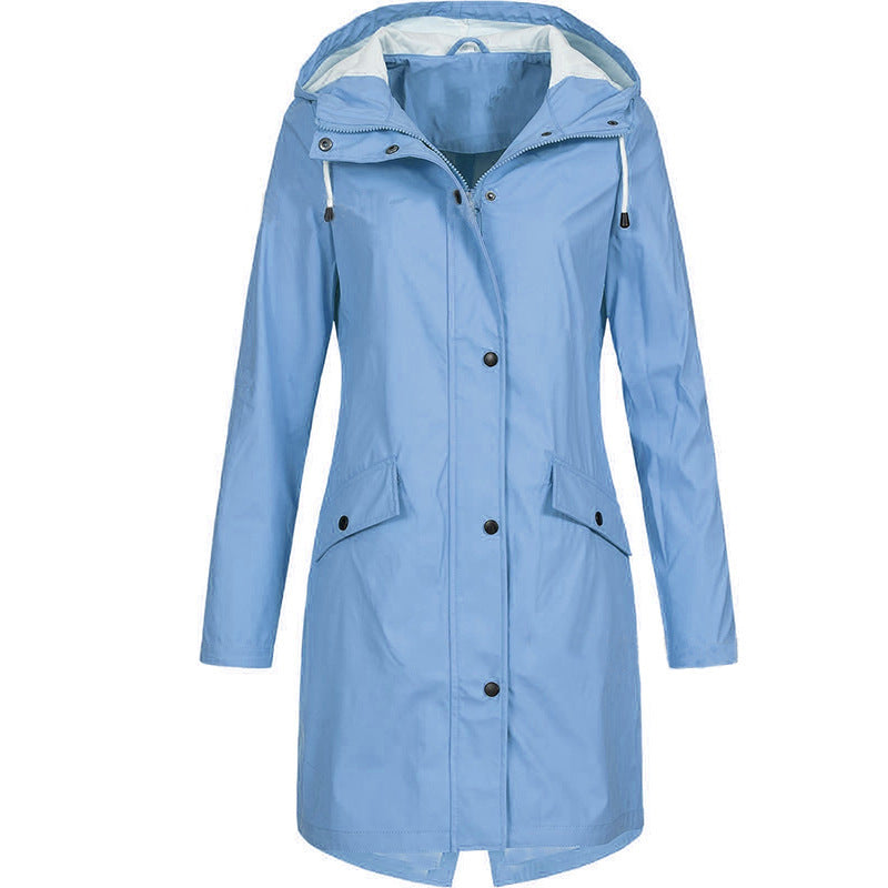 Waterproof trench coat for women