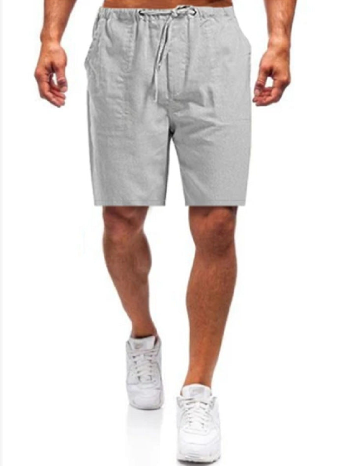 Men's linen shorts in large sizes