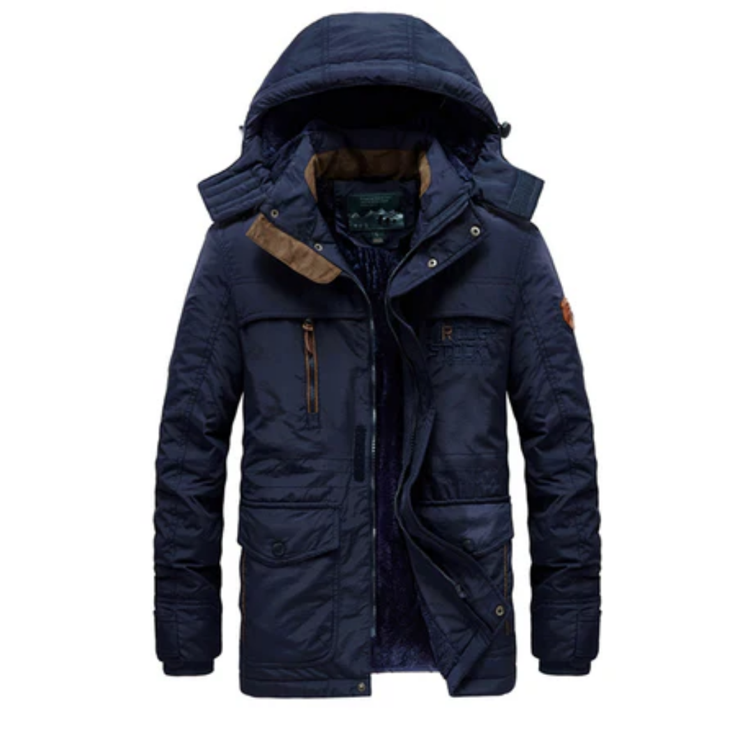 Manuel | Winter Warm Zip Up Hooded Jacket For Men