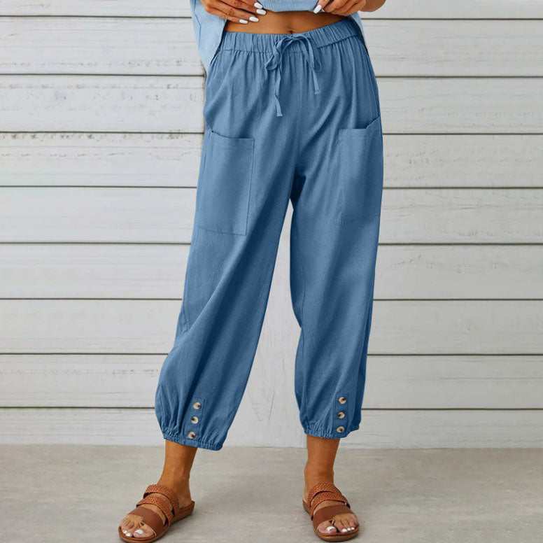 Trousers with wide leg