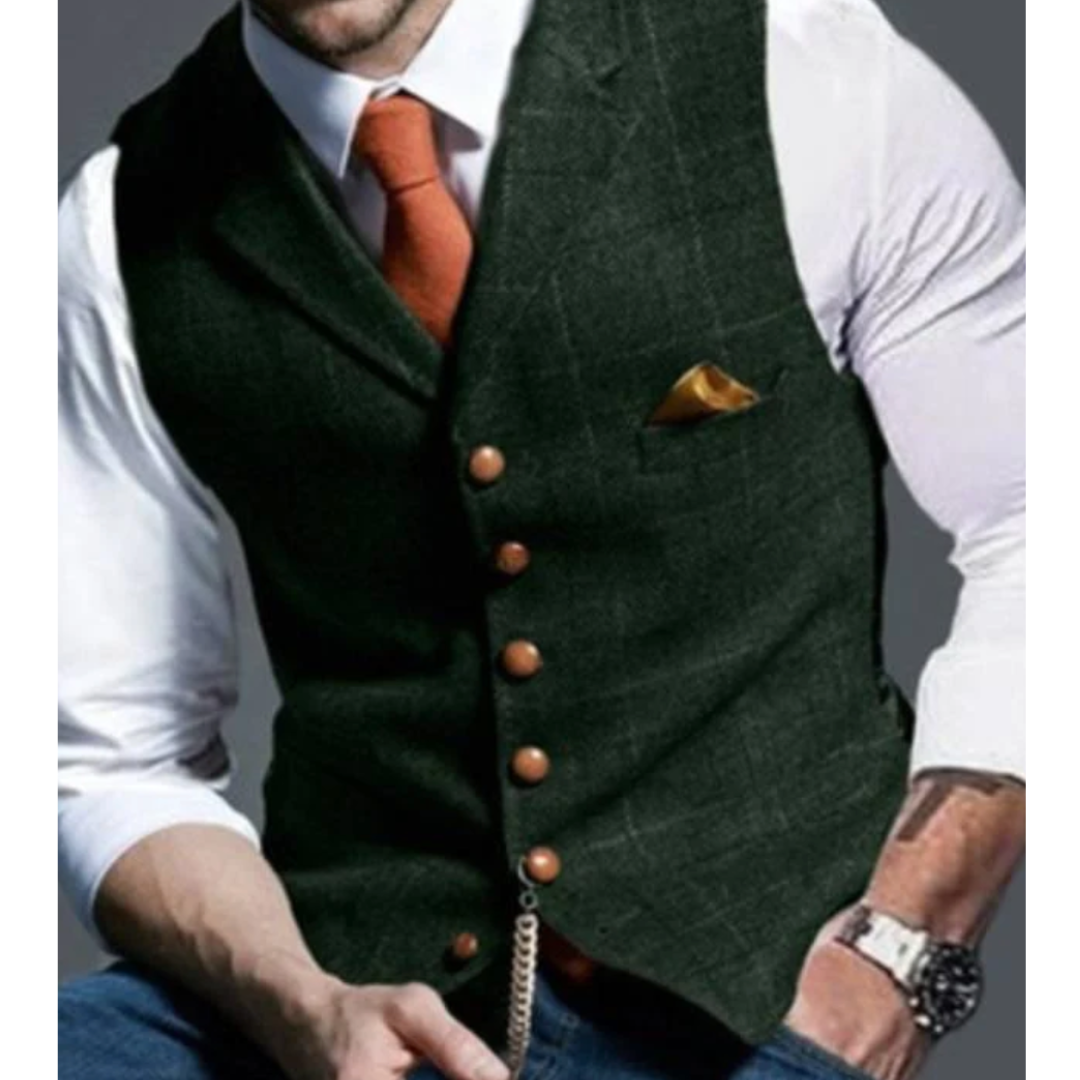 Orry | Sleeveless Button Down Vest For Men