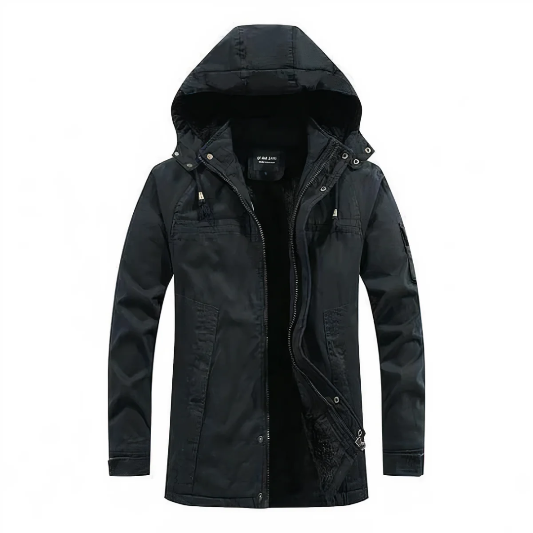 James | Comfortable Winter Coat With Hood For Men