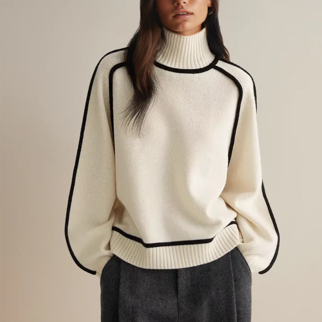 Sophia | Knitted Turtleneck Sweater For Women