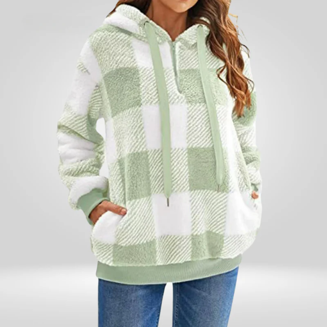 Roxanne | Long Plaid Jacket For Women