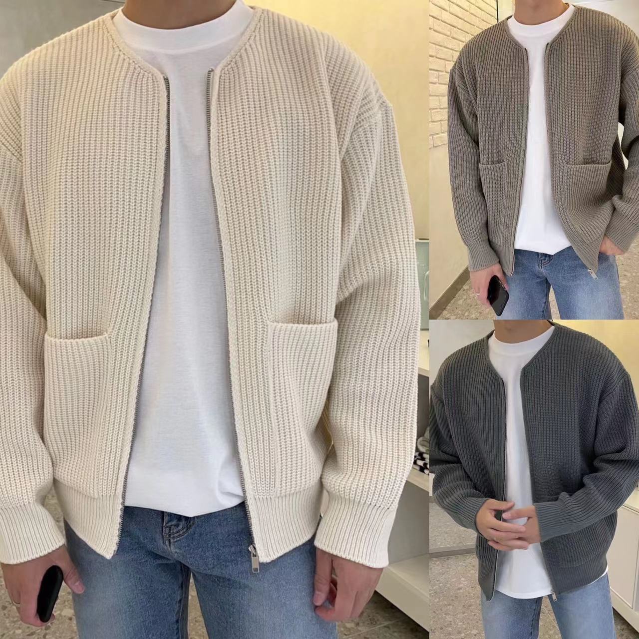 Knitted cardigan for men