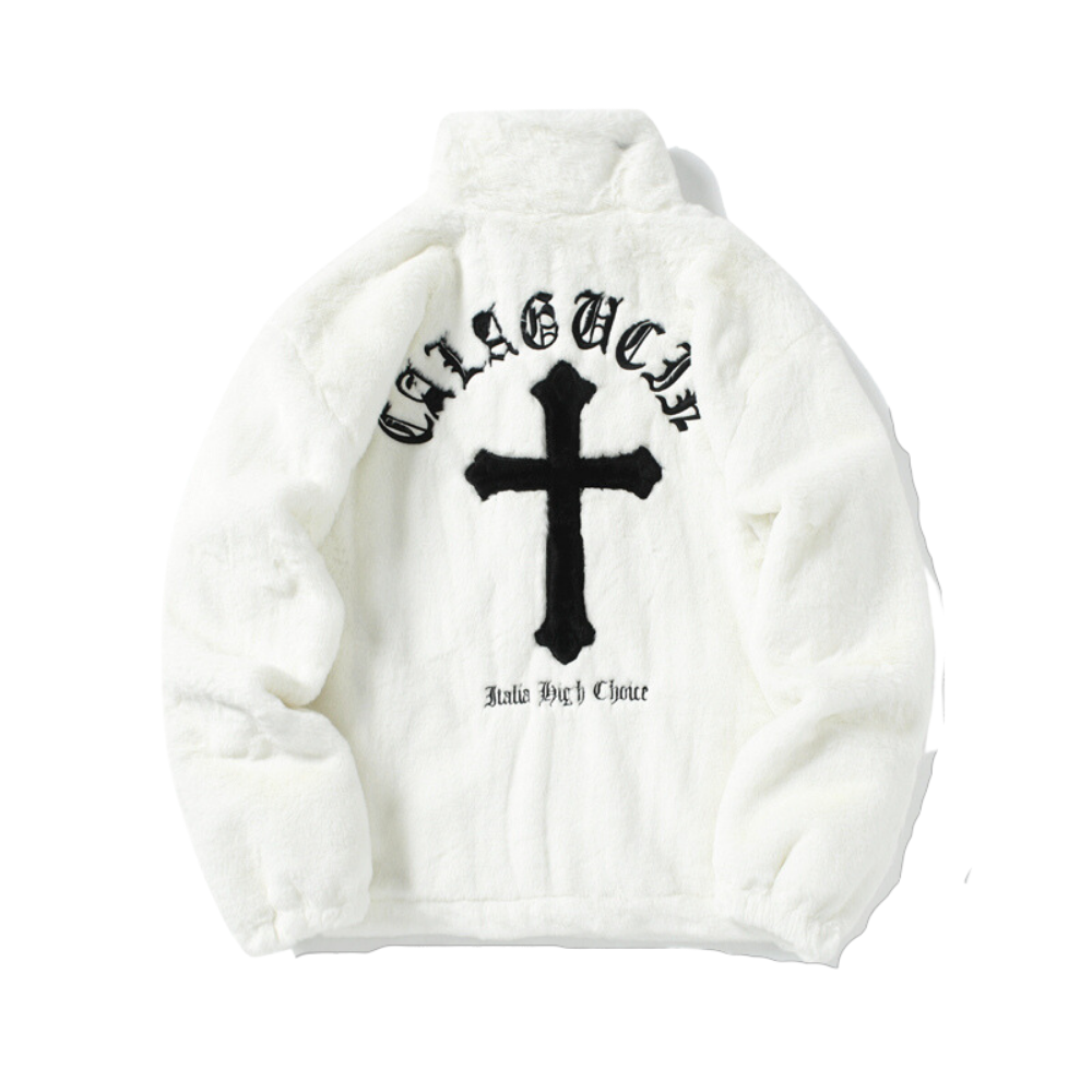 Embroidered Cross Unisex Jacket