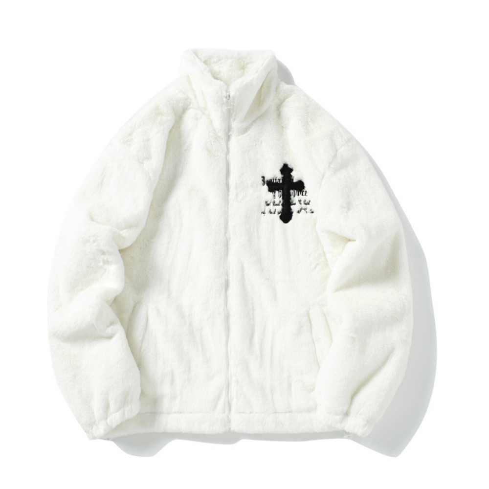 Embroidered Cross Unisex Jacket