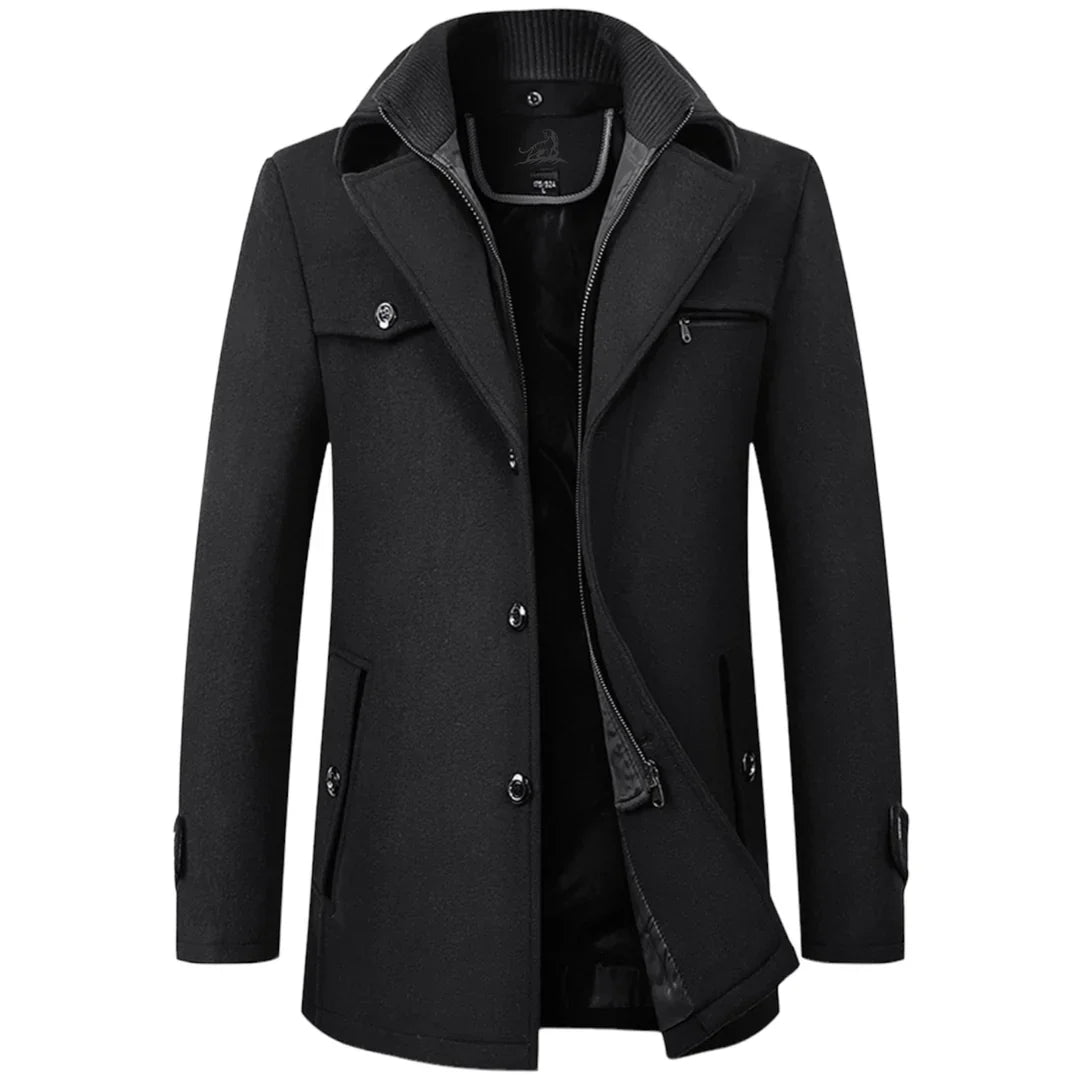 Men's Single-Breasted Winter Coat