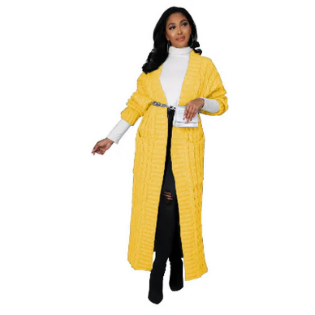 Suzan | Stylish Winter Long Knitted Cardigan For Women