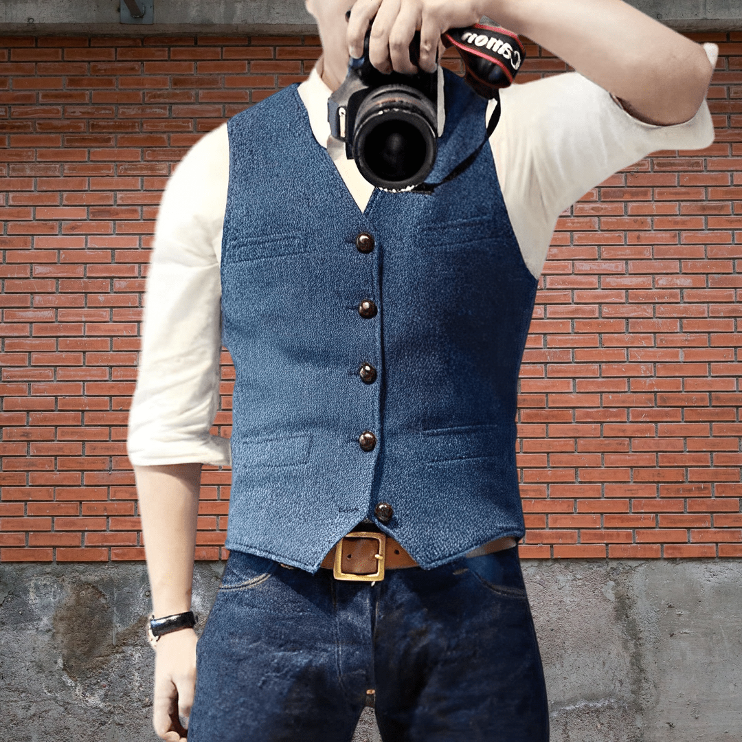 Fashionable men's waistcoat chaleco