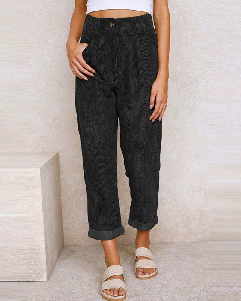 Corduroy trousers for women