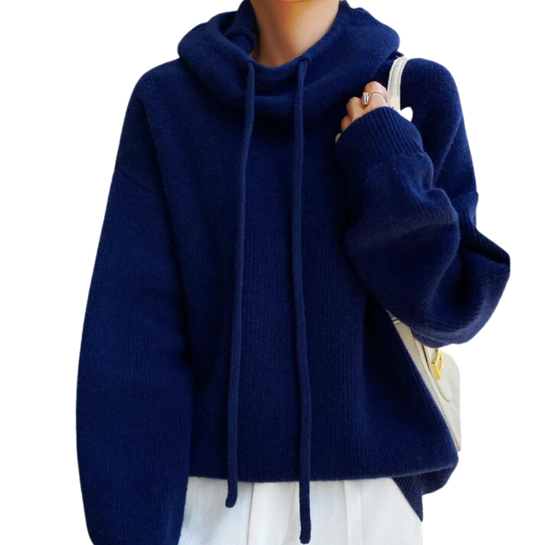 Sheil | Knitted Drawstring Hoodie For Women