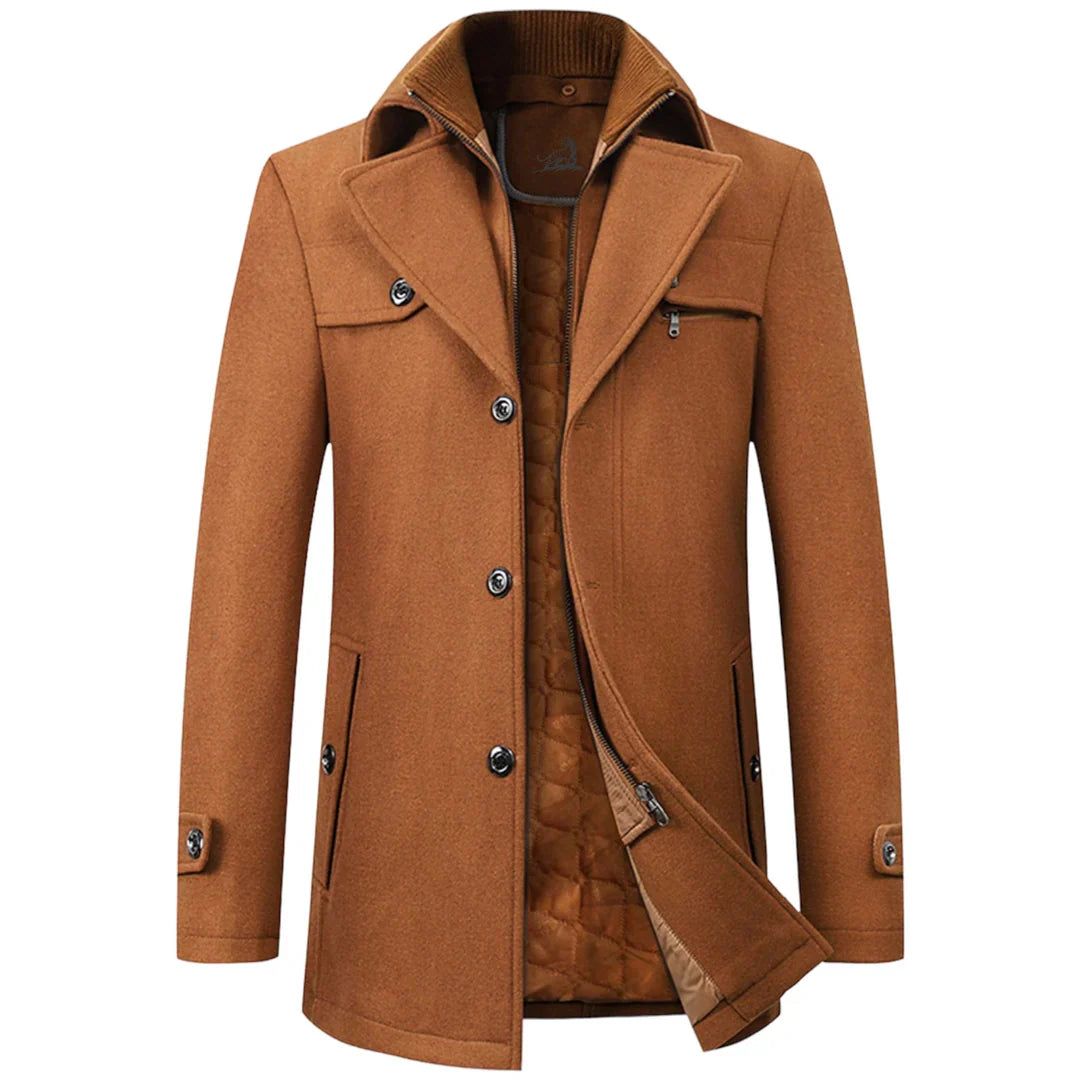 Men's Single-Breasted Winter Coat