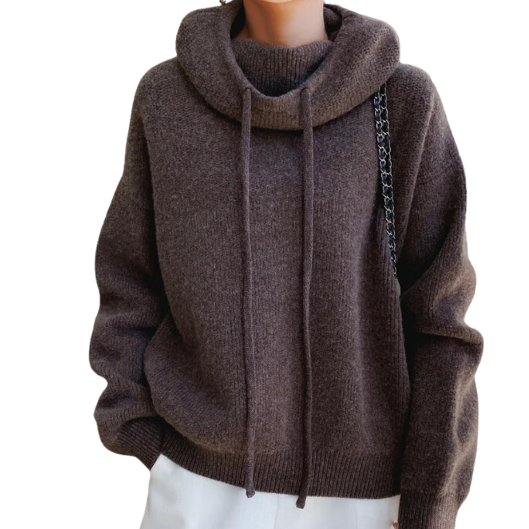 Sheil | Knitted Drawstring Hoodie For Women