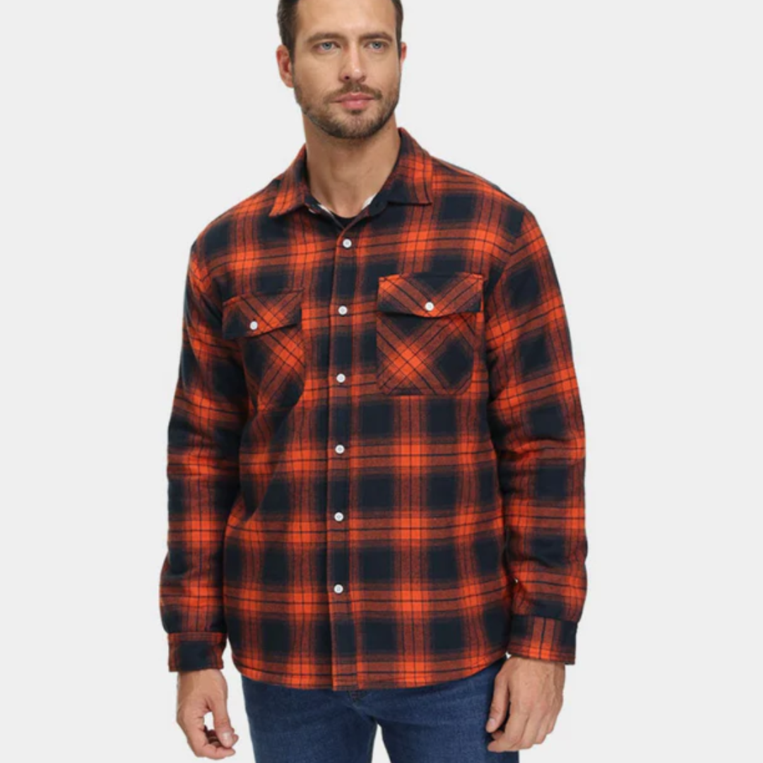 Cedrick | Plaid Long Sleeve Shirt For Men