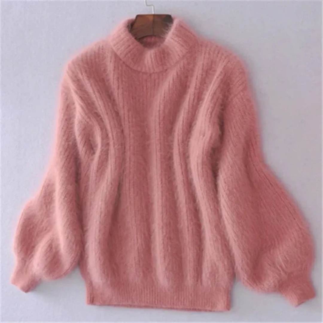 Clothildem | Warm Winter Round Neck Sweater For Women