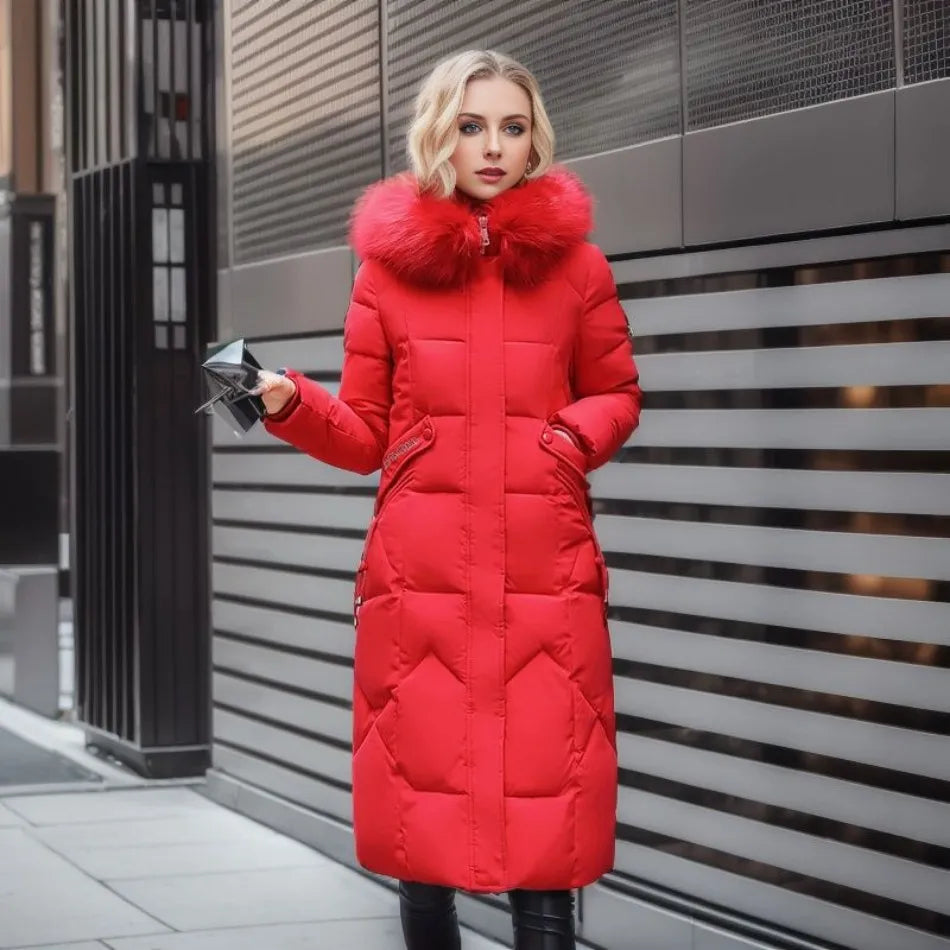 Extended Warm Winter Coat for women