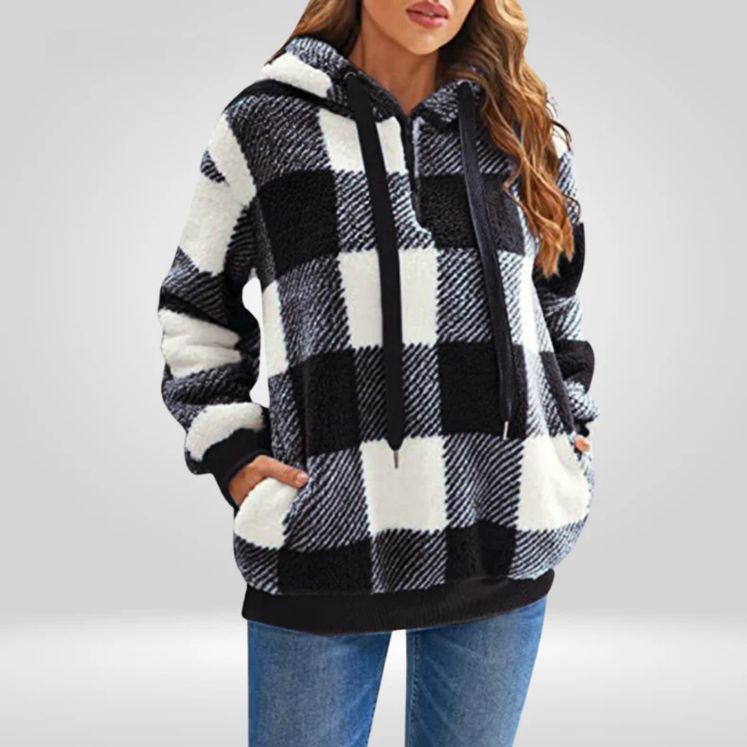 Roxanne | Long Plaid Jacket For Women