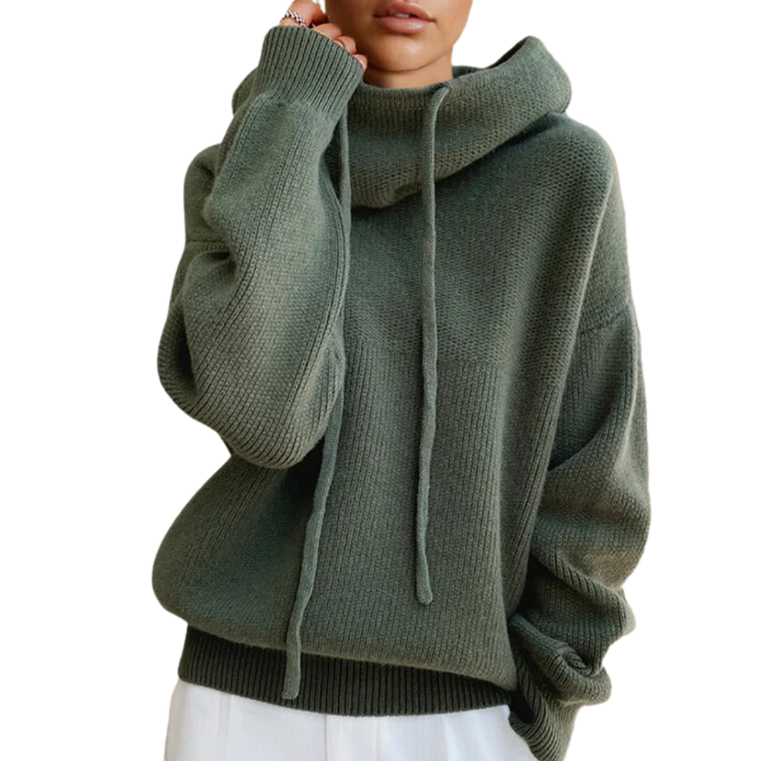 Sheil | Knitted Drawstring Hoodie For Women