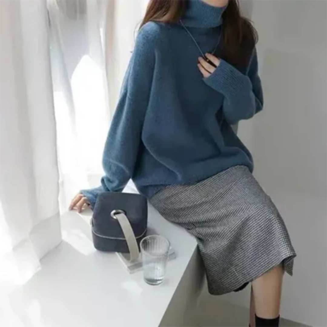 Caresa | Comfortable Winter Turtle Neck  Sweater For Women