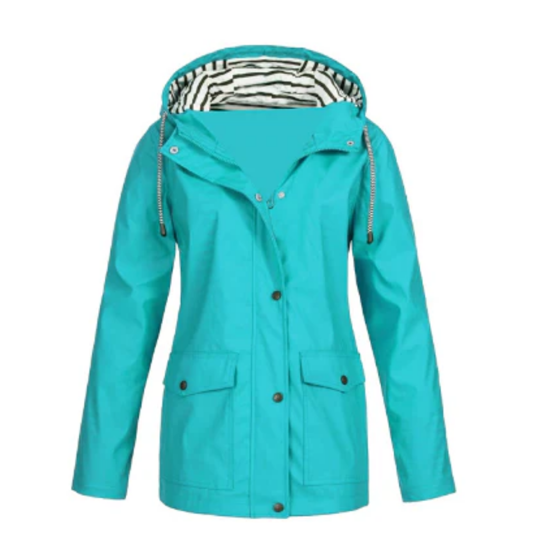 Thecia | Hooded Rain Jacket For Women