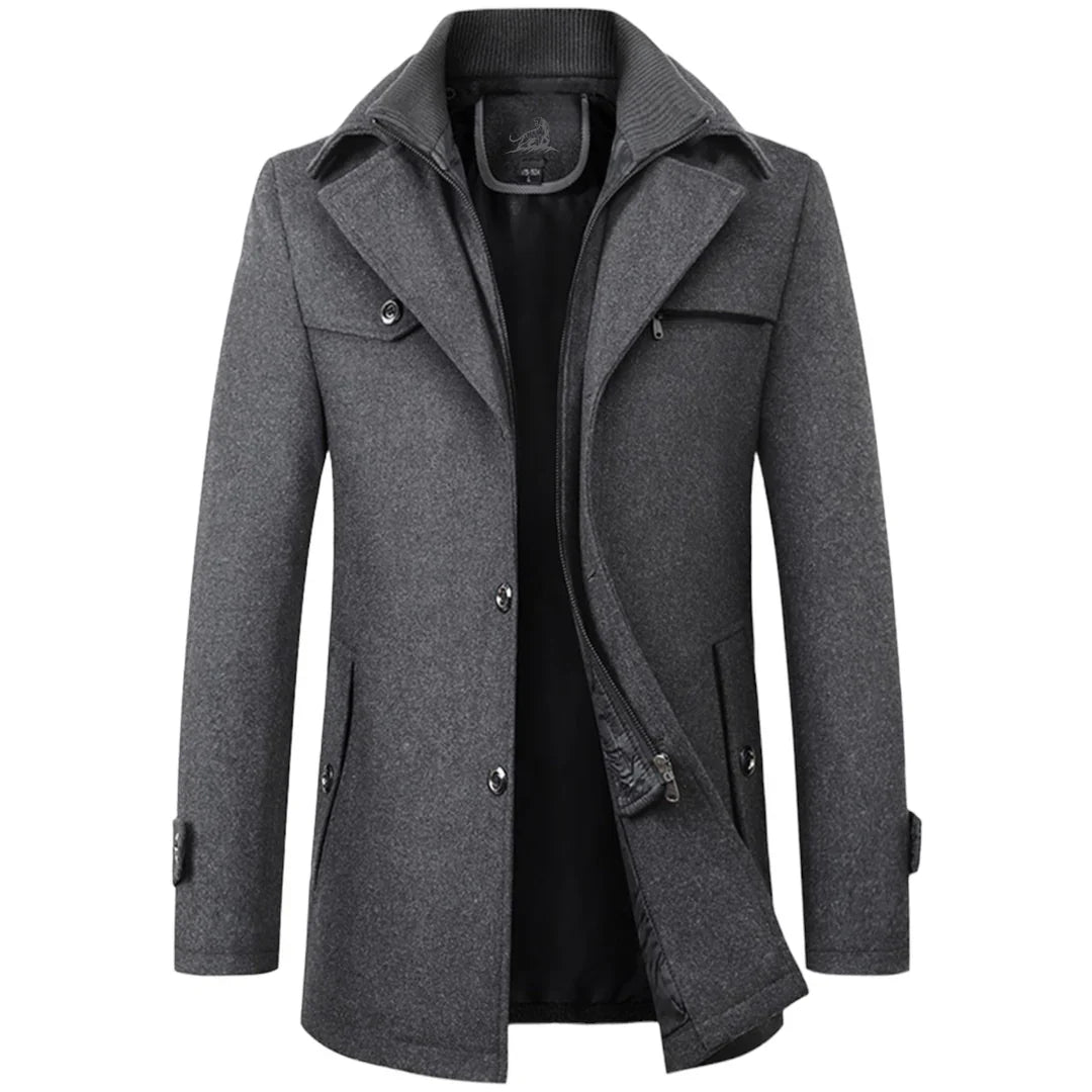 Men's Single-Breasted Winter Coat