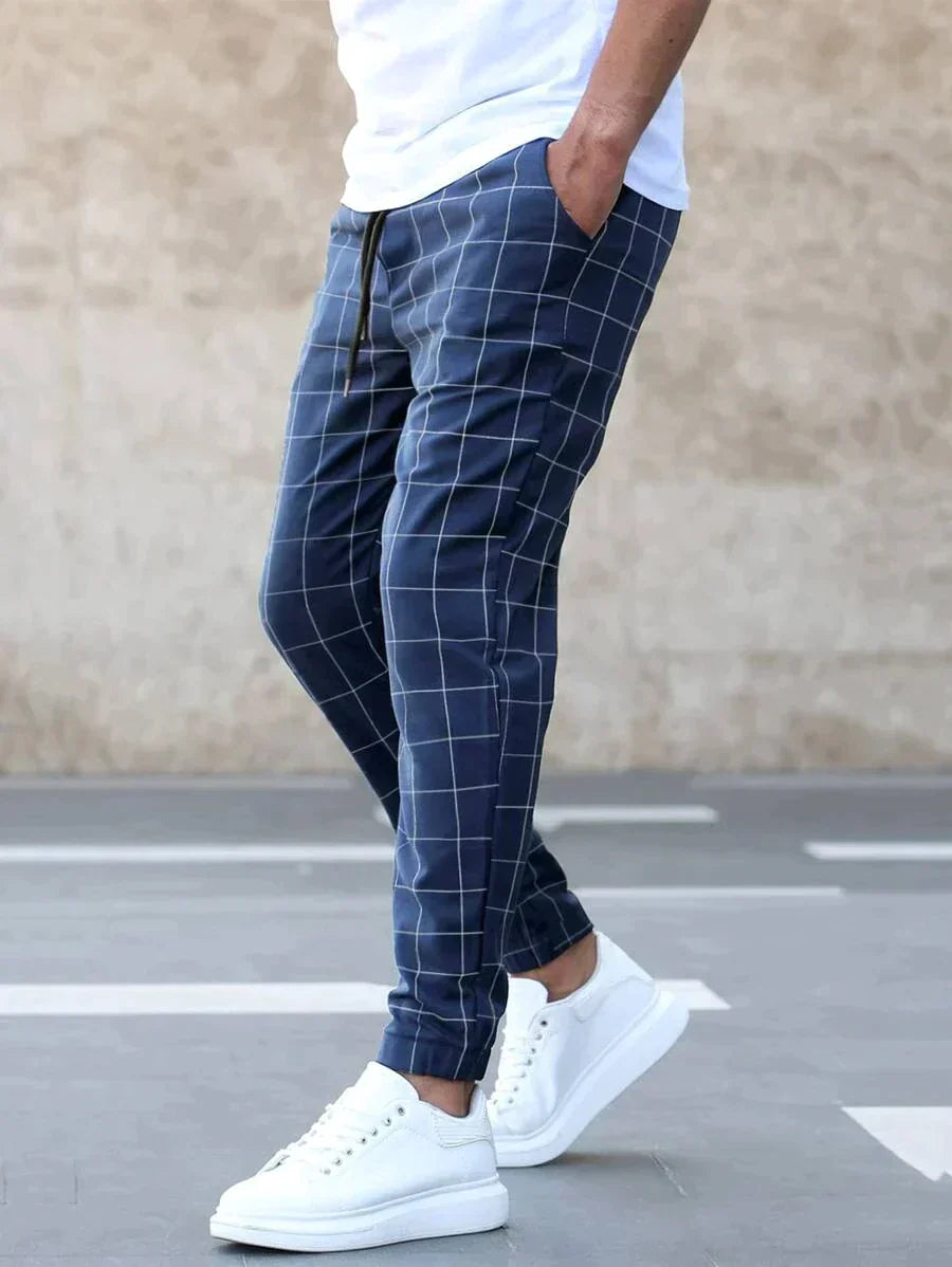 Elegant grid elite trousers