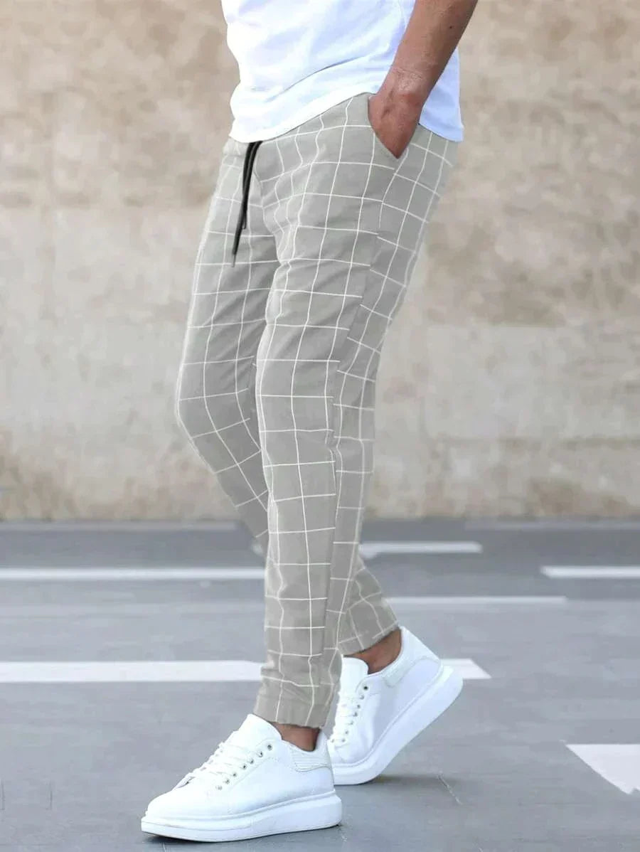 Elegant grid elite trousers