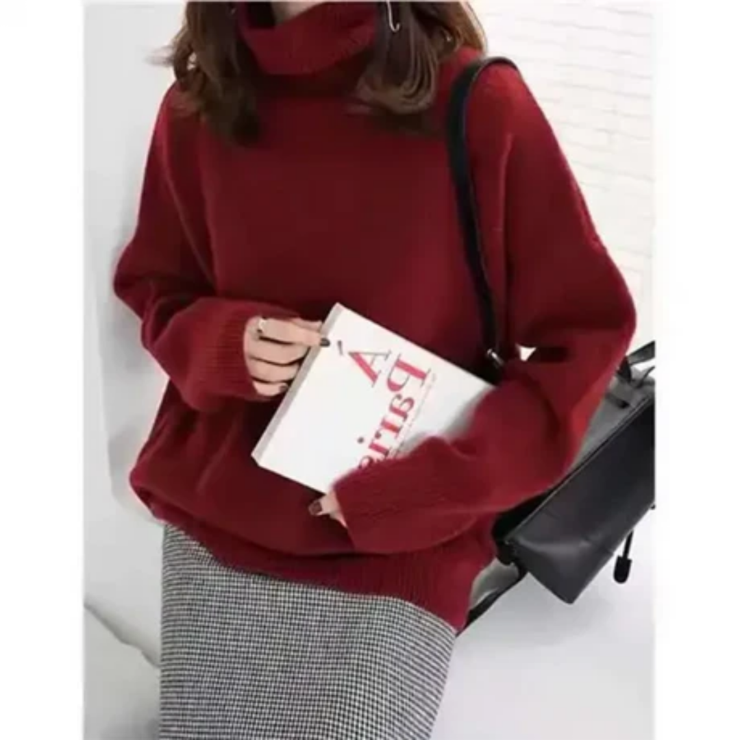 Caresa | Comfortable Winter Turtle Neck  Sweater For Women